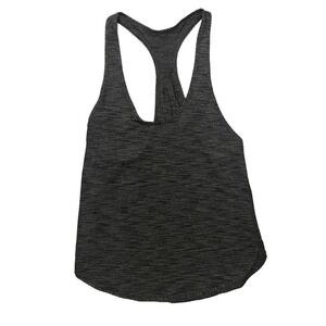 Lululemon heather singlet Gray Sleeveless Racerback Scalloped Tank Top size 4